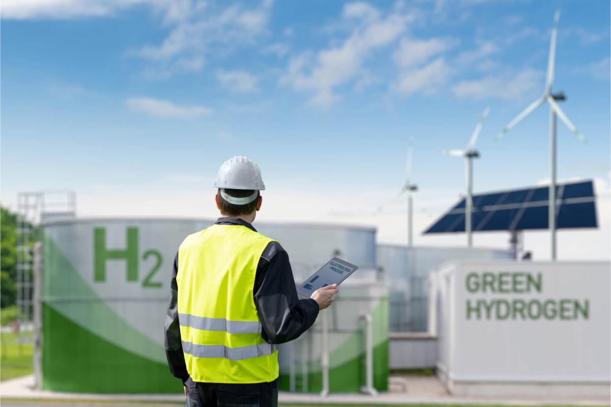 man at energy plant
